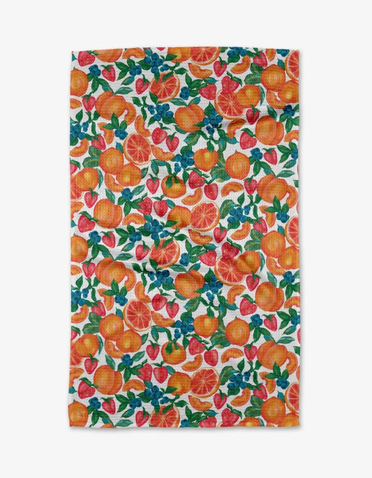 Geometry Tea Towel: Zesty Life
