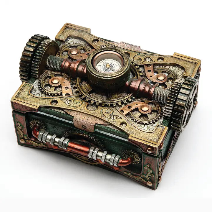 Steampunk Box with Compass