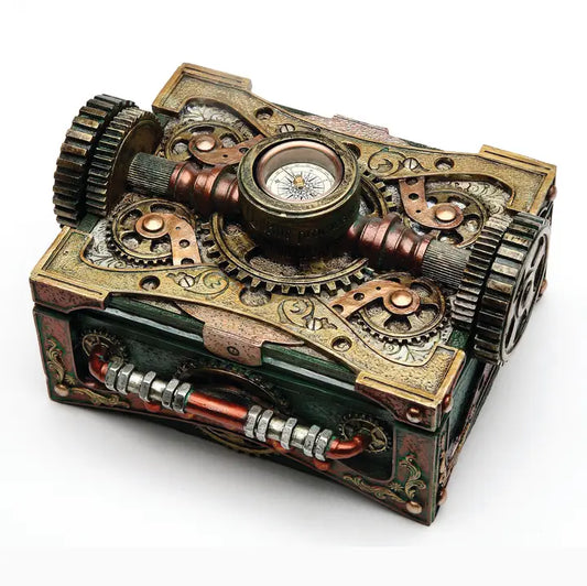 Steampunk Box with Compass