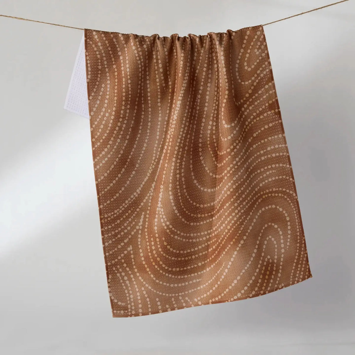 Geometry Tea Towel: Cinnamon Swirl