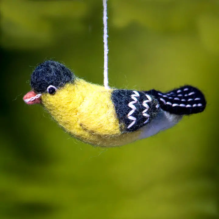 Goldfinch Woolie Ornament