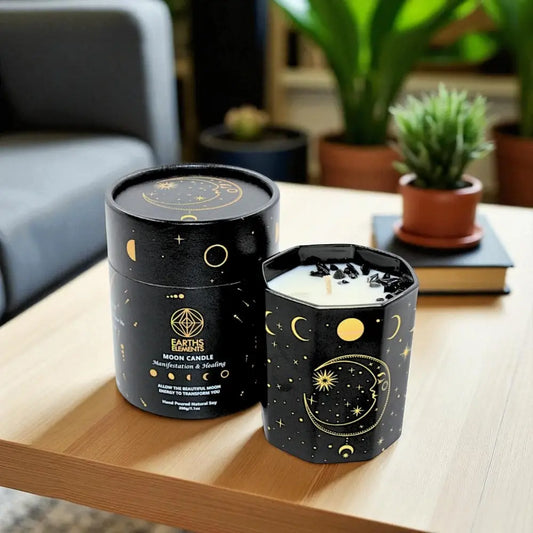 Moon Phase Crystal Candle