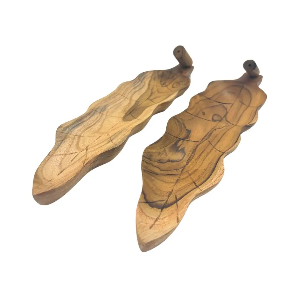 Incense Stick Burner Teak Root Leaf
