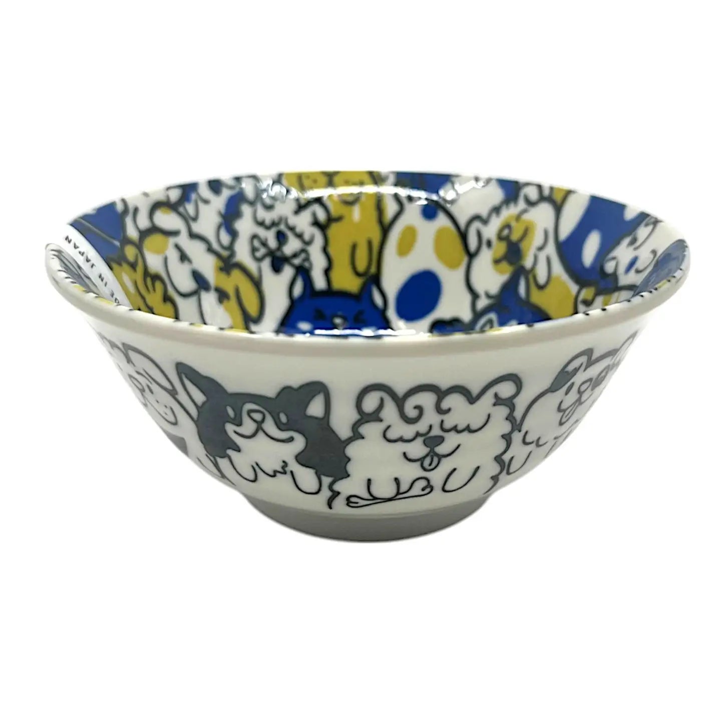 Bunch of Dogs Blue Bowl 6"