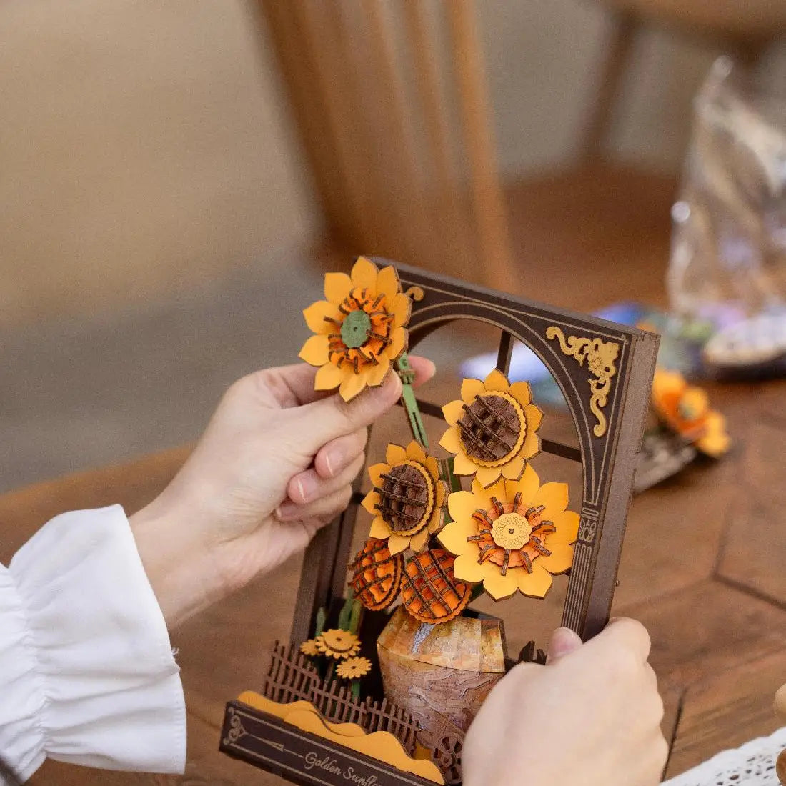 3D Golden Sunflower DIY Puzzle
