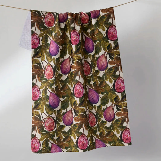 Geometry Tea Towel: Wild Fig