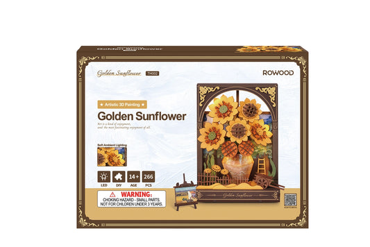 3D Golden Sunflower DIY Puzzle