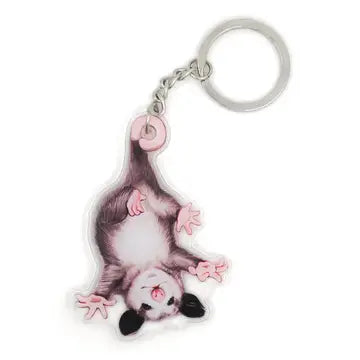 Baby Opossum Double Sided Acrylic Keychain