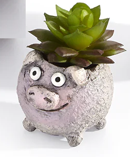 Porchini Pig Planter Small