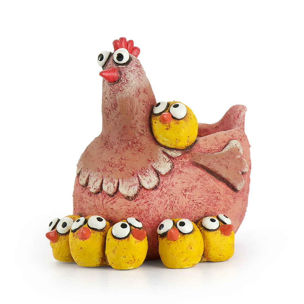 Mama Hen Chicks Planter