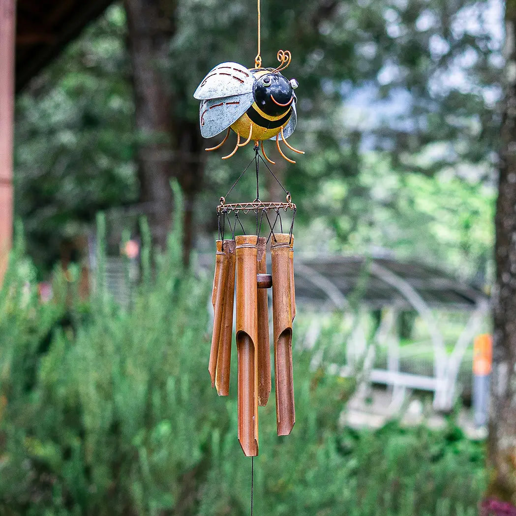 Bamboo Bee Wind Chime