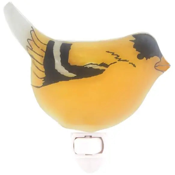 Glass Goldfinch Shape Nightlight