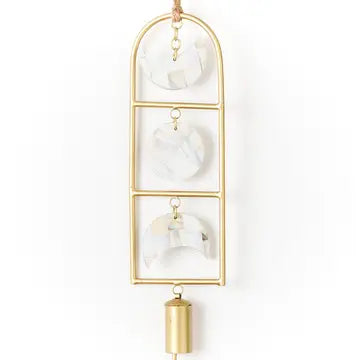 Chayana Moon Phase Mother of Pearl Wind Chime