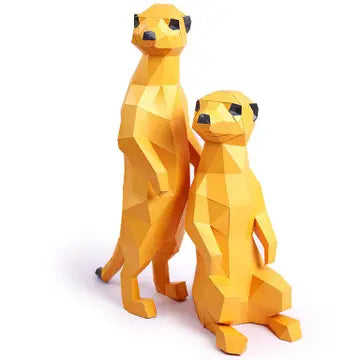 Papercraft Meerkats 3D Origami
