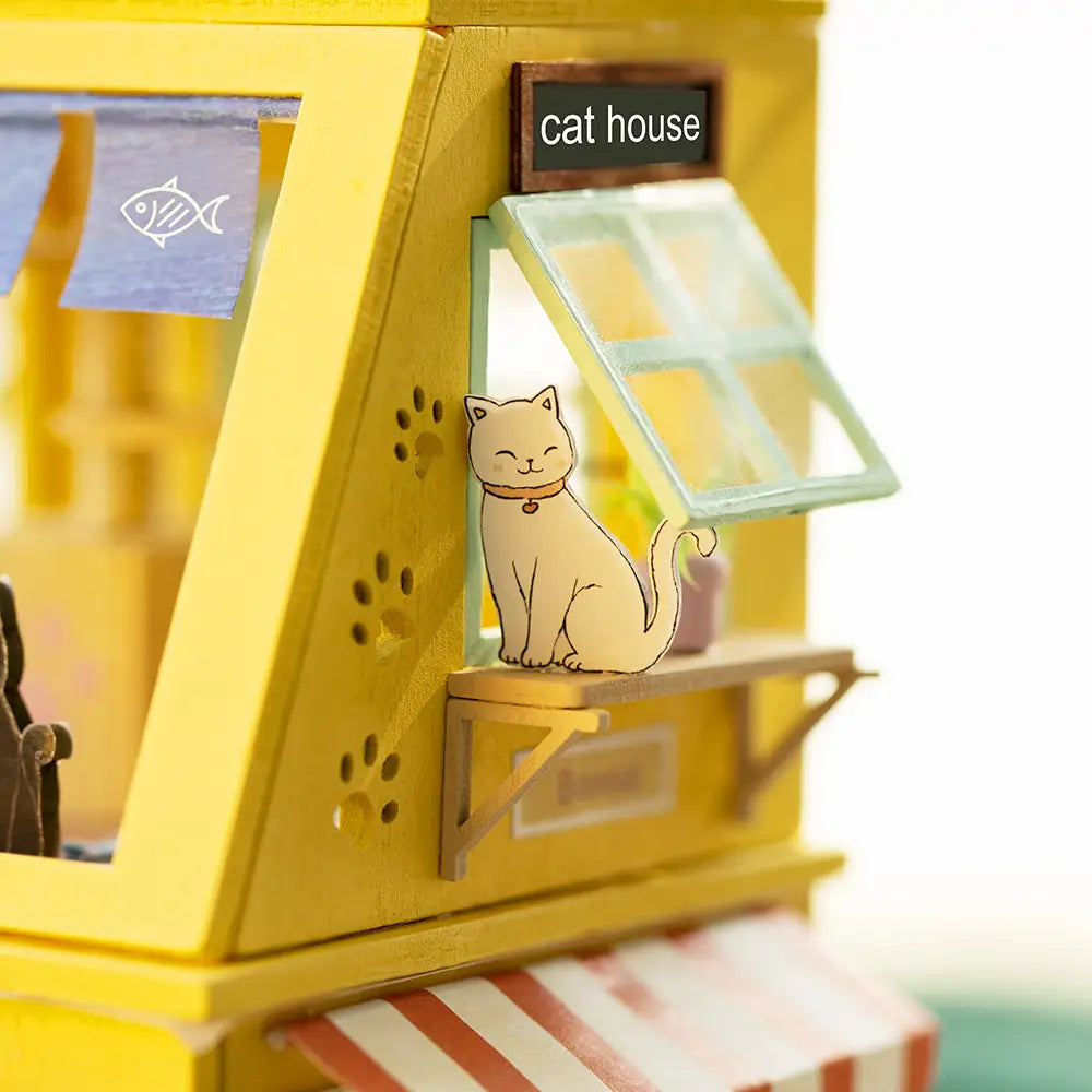DIY Miniature House Kit: Cat House