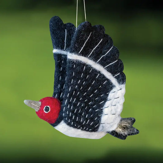 Red Headed Woodpecker Woolie Ornament