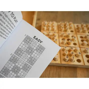 Ecologicals Bamboo Sudoku Board Game, 30 Puzzles