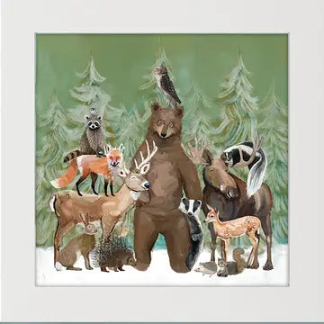 New Woodland Bunch Mini Canvas