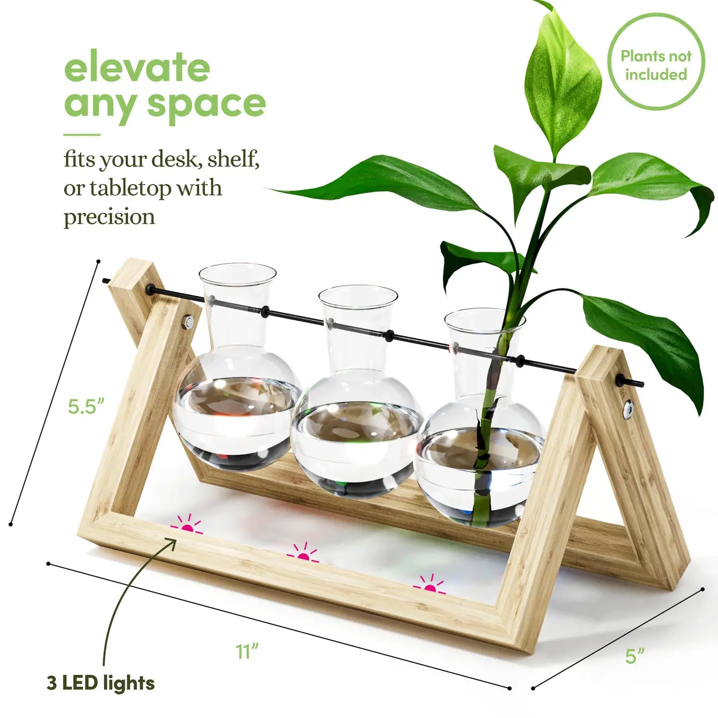 Light Up Bamboo Air Planter