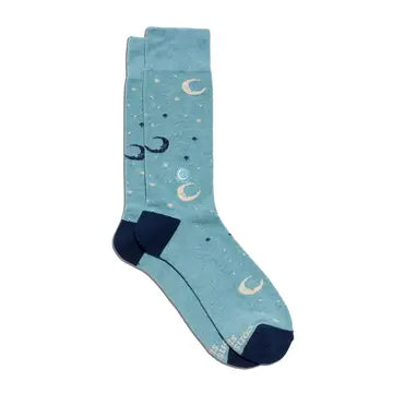 Socks That Support Women's Equality Blue Lunar