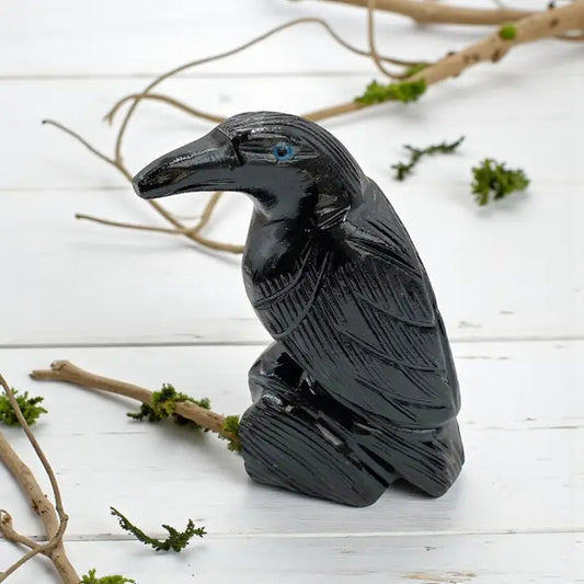 Crystal Animal - Onyx Raven