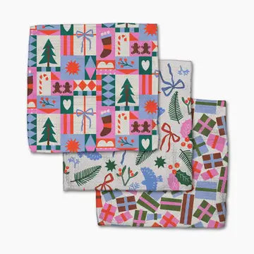 Geometry Dishcloth Pack: Festive Cheer