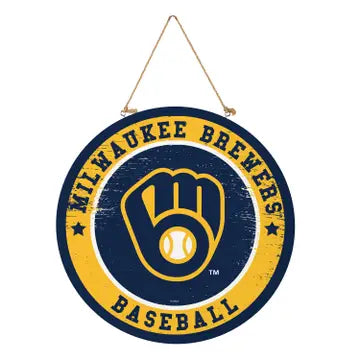 Milwaukee Brewers Round Door Decor