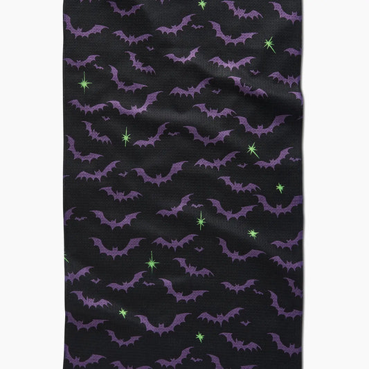Geometry Tea Towel: Dark Night Bats