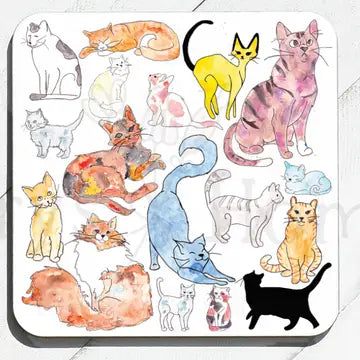 Cat Breeds Stone Coaster