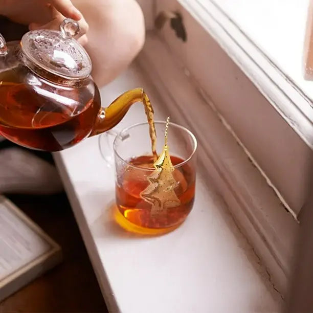 Tree Stainless Steel Tea Infuser Gold