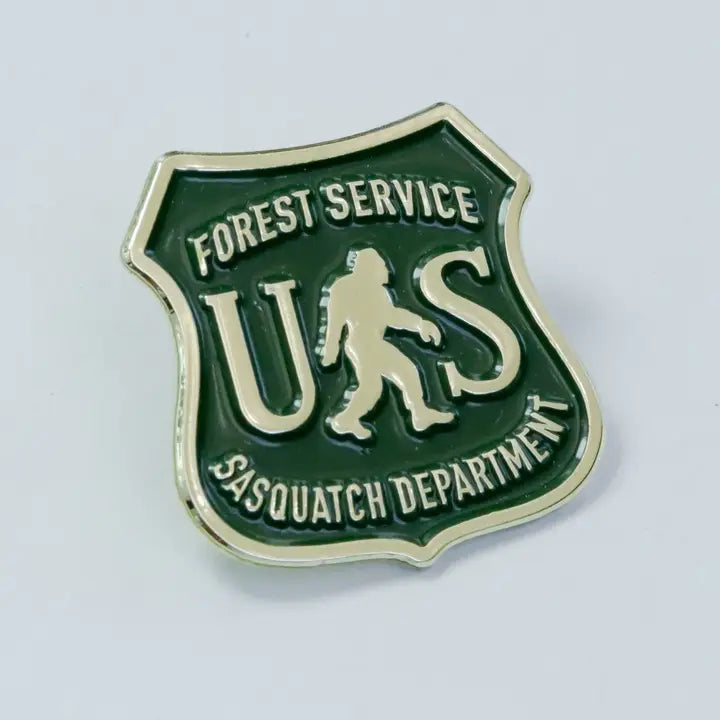 Enamel Pin US Forest Service Sasquatch Dept