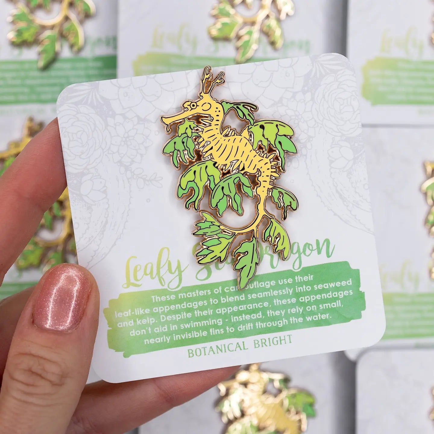 Leafy Sea Dragon Enamel Pin
