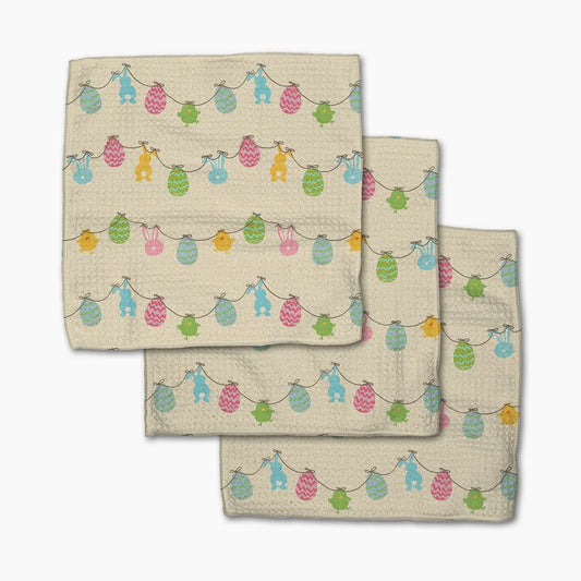 Geometry Dishcloth Pack: Easter Banner