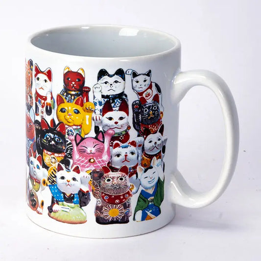 Maneki Neko Cats Mug  11oz