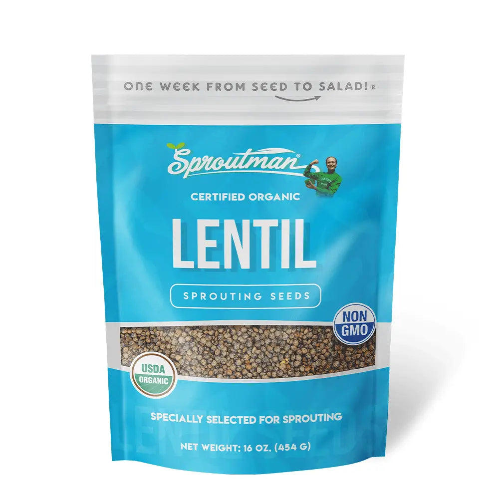 Organic Lentil Sprouting Seeds