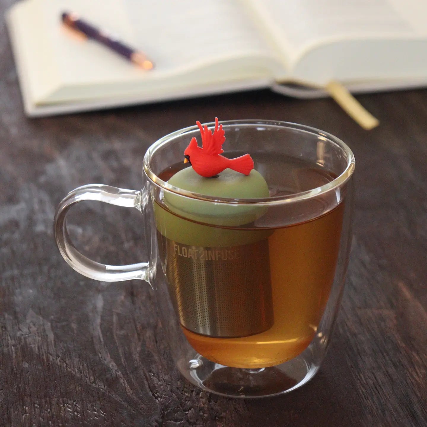 Red Cardinal Floating Tea Infuser