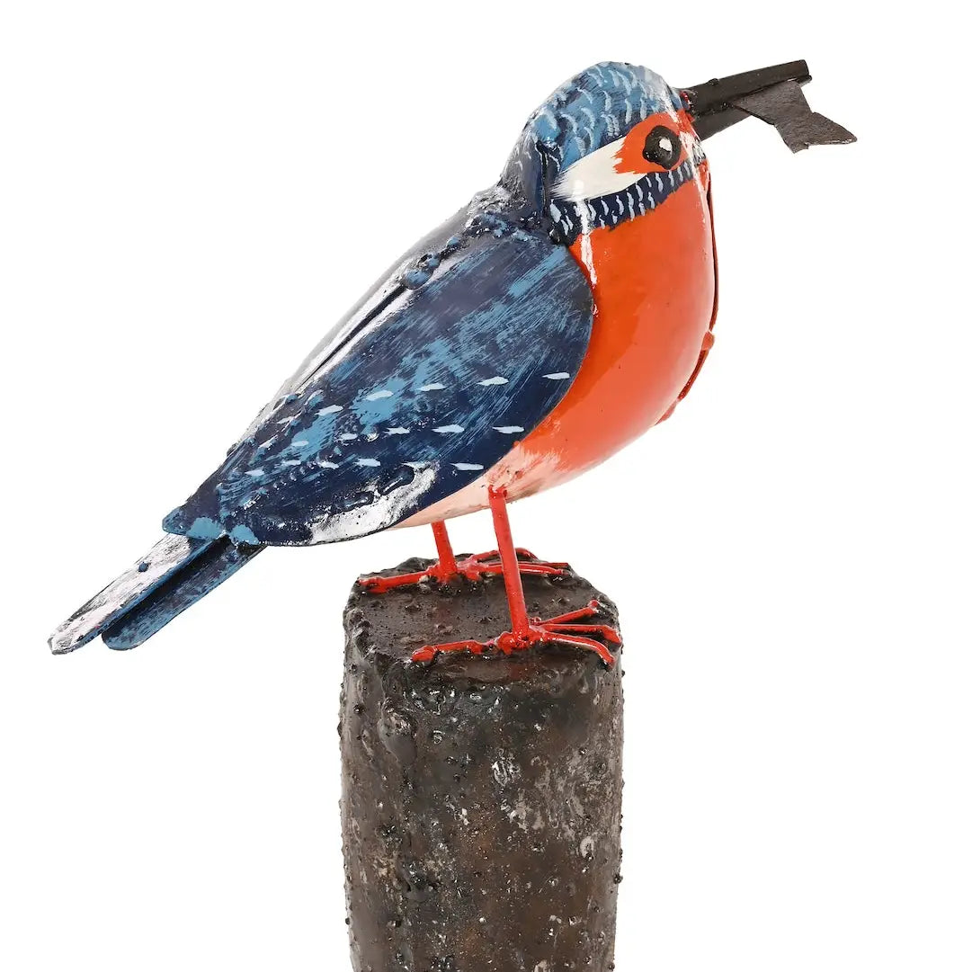 Recycled Metal Victorious Kingfisher