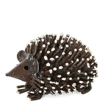 Recycled Metal Hedgehog Sculpture