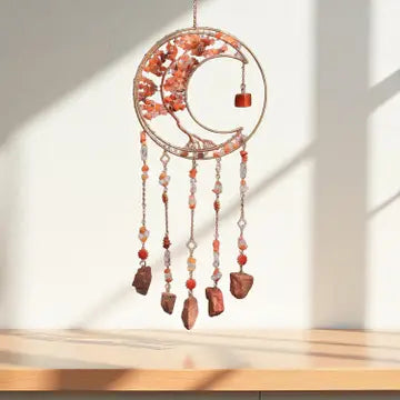 Crystal Tree of Life Moon Sun Catcher