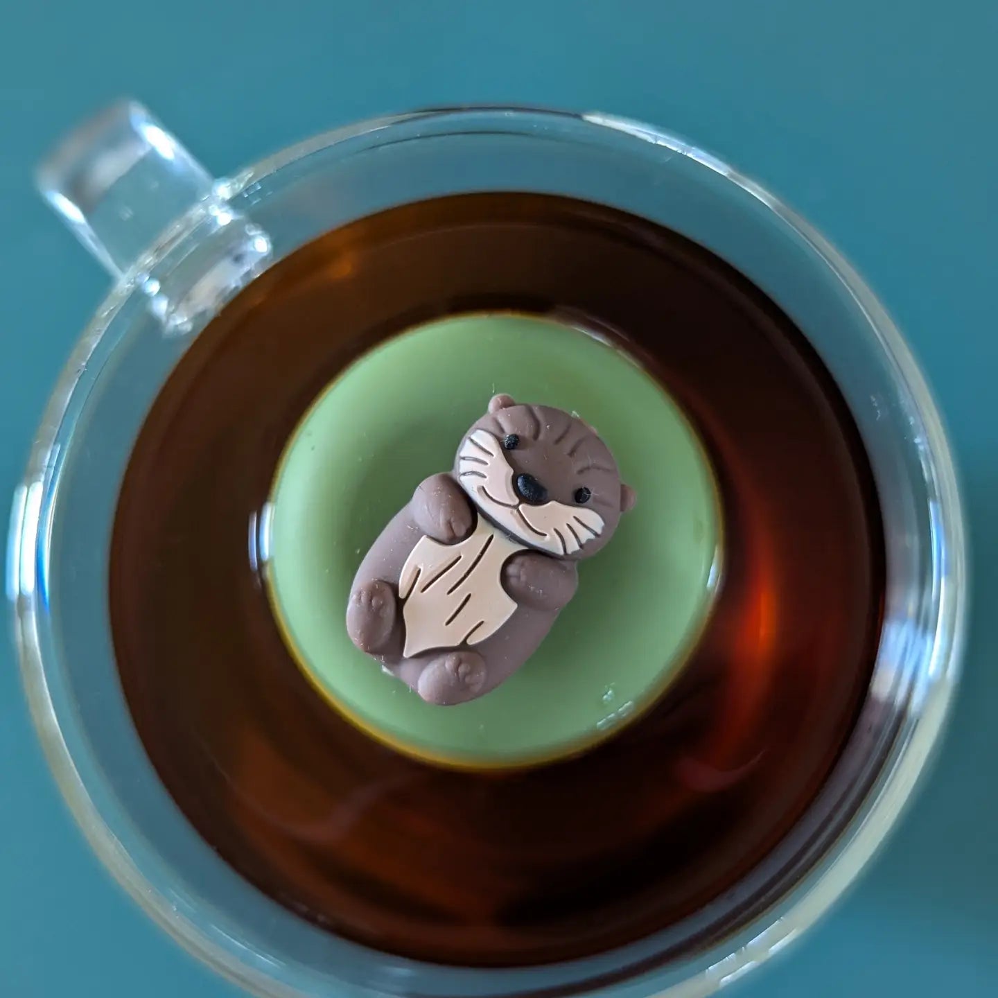 Brown Otter Floating Tea Infuser