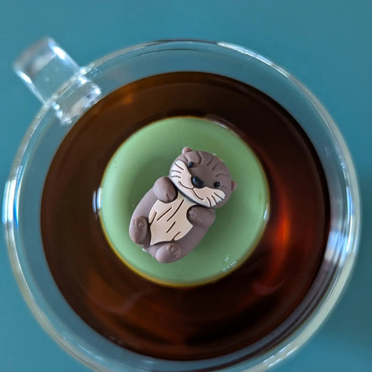 Brown Otter Floating Tea Infuser