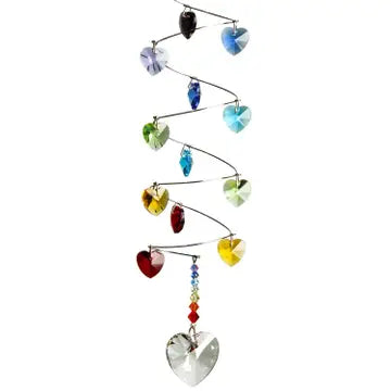 Crystal Spiral Rainbow Hearts-CS23