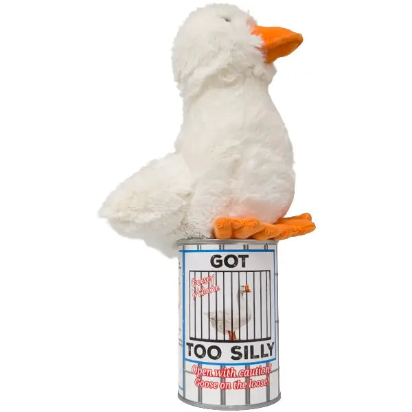 Canned Got Too Silly Goose Stuffed Animal