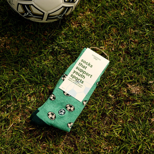 Socks That Support Youth Sports Soccer Green