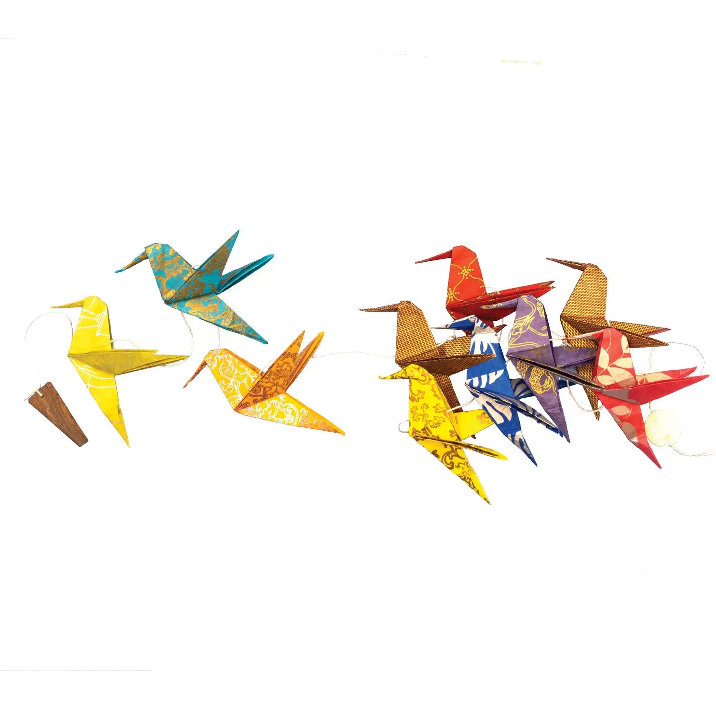 Origami Hummingbird Paper Garland