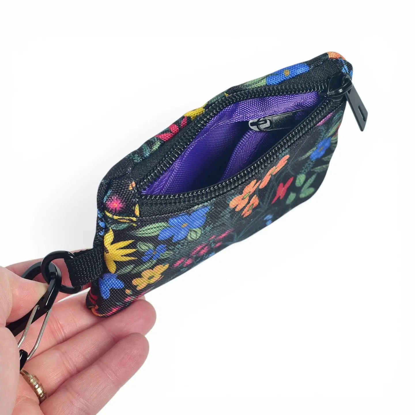 Mom's Flowers Clip Wallet