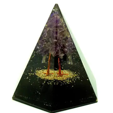 Six Sided Tree of Life Orgonite Pyramid