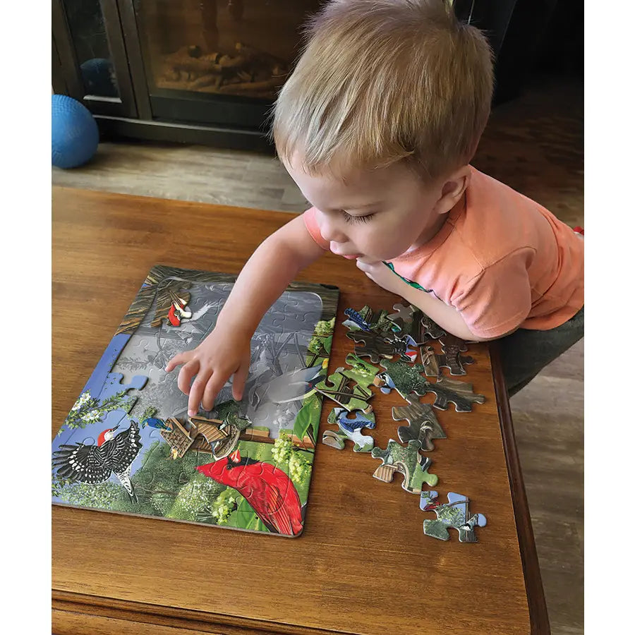 Around the Birdfeeder (Tray) 35pc Puzzle