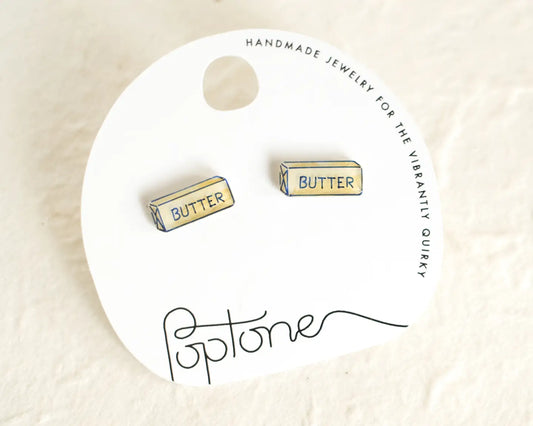 Stick of Butter Stud Earrings