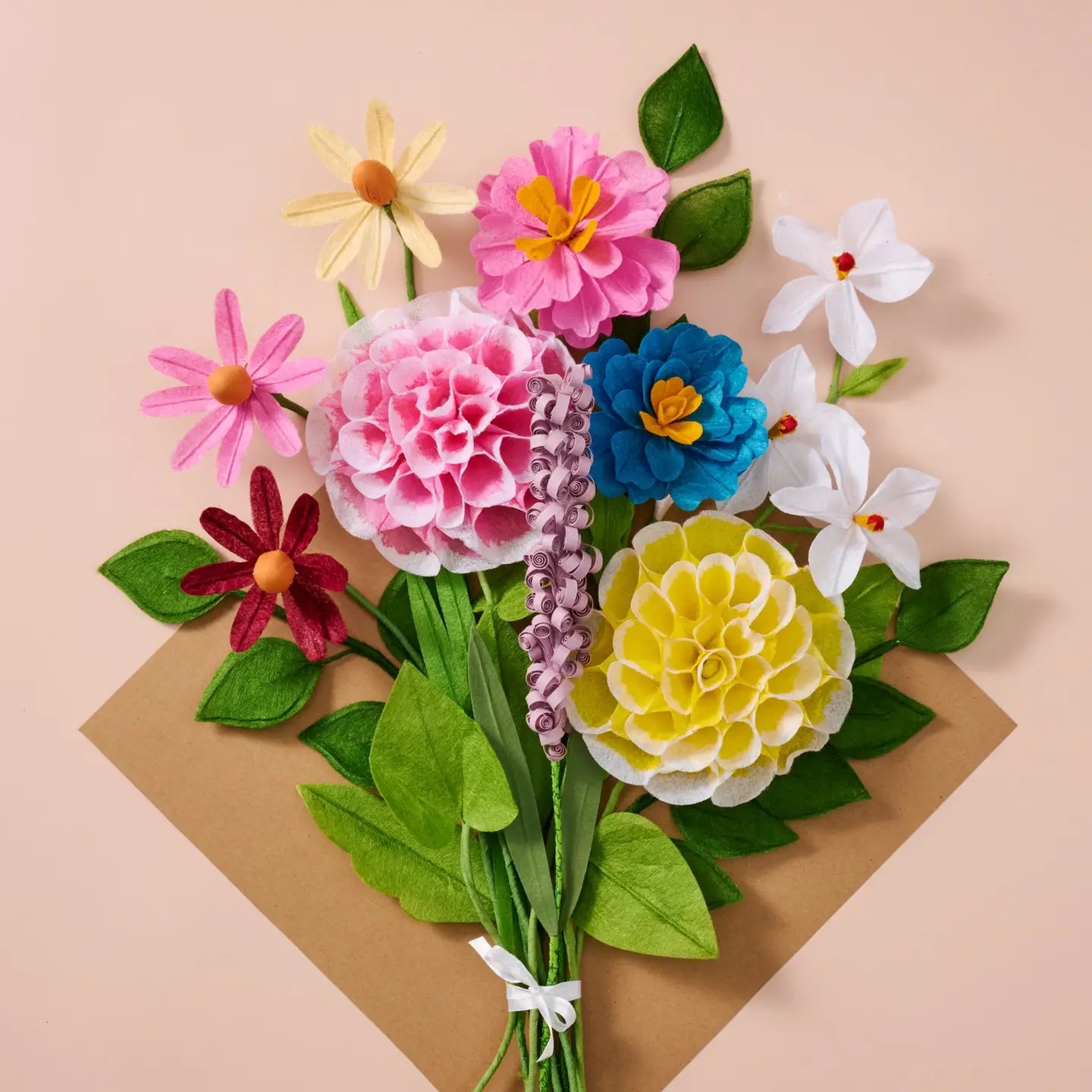 Jute Paper Pink Cosmo Flower